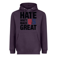 Plum hate won't make us great black Heavyweight Hoodie - artisFamous