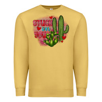 Antique Gold stuck on you cactus Premium Sweatshirt - JahusDesignShop