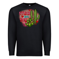 Black stuck on you cactus Premium Sweatshirt - JahusDesignShop