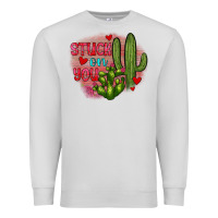 Dove Grey stuck on you cactus Premium Sweatshirt - JahusDesignShop
