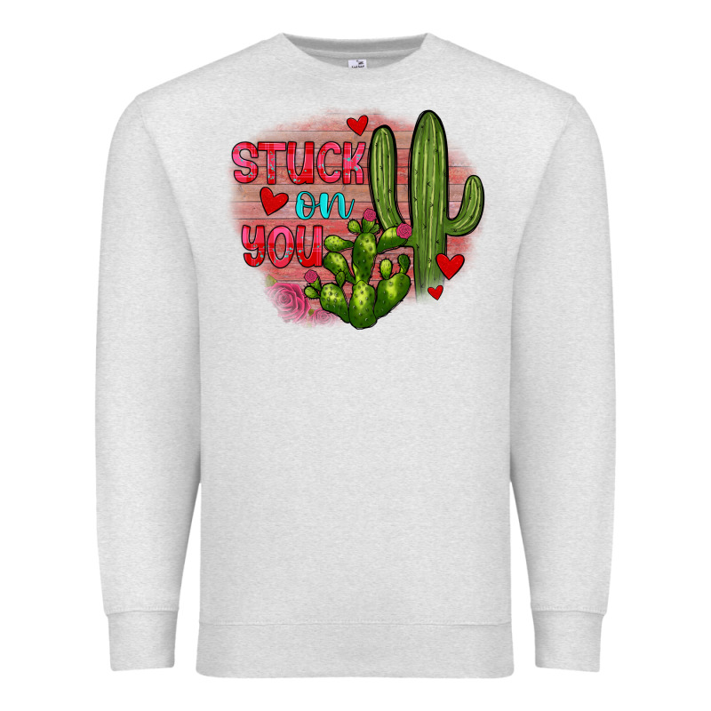 Stuck On You Cactus Premium Sweatshirt by JahusDesignShop | Teevron