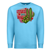 Ocean Blue stuck on you cactus Premium Sweatshirt - JahusDesignShop