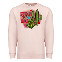 Pale Pink stuck on you cactus Premium Sweatshirt - JahusDesignShop