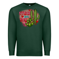 Sports Green stuck on you cactus Premium Sweatshirt - JahusDesignShop