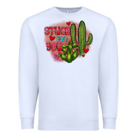 White stuck on you cactus Premium Sweatshirt - JahusDesignShop