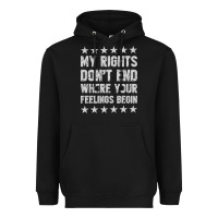 Black My Rights Don't End Where Your Feelings Begin Heavyweight Hoodie - artisFamous