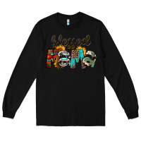 Black Blessed Mama Long Sleeve Tee - FaDigitalArtStudio