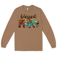 Toasted Coconut Blessed Mama Long Sleeve Tee - FaDigitalArtStudio