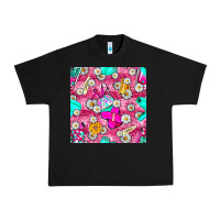 Hairstylist Coffee Cups And Daisy With Leopard Seamless Pattern Bbs Urban Heavy Tee | Teevron
