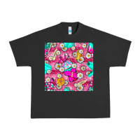 Pigment Black hairstylist coffee cups and daisy with leopard seamless pattern bbs Urban Heavy Tee - BundleAndBundleShop