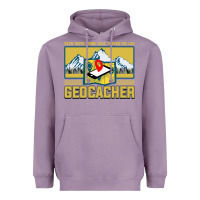 Lavender Geocaching, geocaching travel bug, geocache, Heavyweight Hoodie - artisFamous