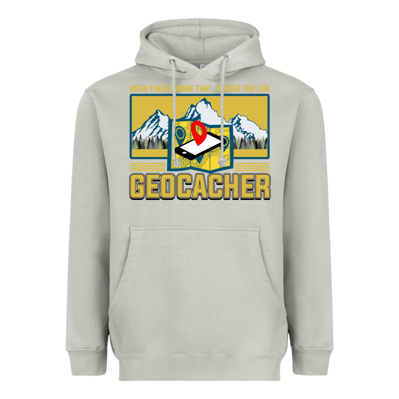 Geocaching, Geocaching Travel Bug, Geocache, Heavyweight Hoodie by artisFamous | Teevron