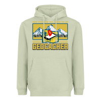 Matcha Geocaching, geocaching travel bug, geocache, Heavyweight Hoodie - artisFamous