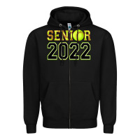 Black senior softball Zipper Hoodie - AdoDesignShop