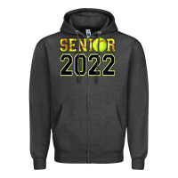 Charcoal Heather senior softball Zipper Hoodie - AdoDesignShop