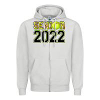 Dove Grey senior softball Zipper Hoodie - AdoDesignShop