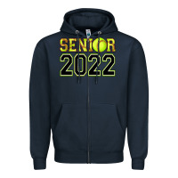 Navy senior softball Zipper Hoodie - AdoDesignShop
