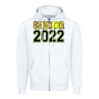 White senior softball Zipper Hoodie - AdoDesignShop