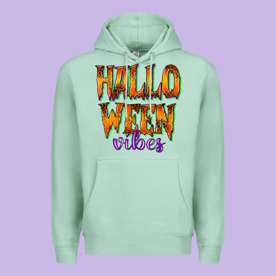 Halloween Vibes Premium Hoodie Designed By Racoondesign