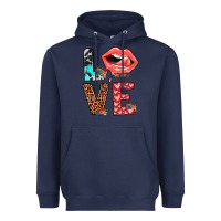 Navy valentines love Heavyweight Hoodie - JahusDesignShop