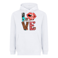 White valentines love Heavyweight Hoodie - JahusDesignShop