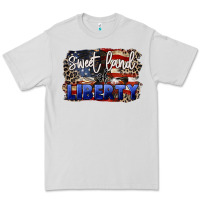 Dove Grey Sweet land of liberty 4th of july Premium Tee - CowGirlArtShop