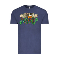 Vintage Denim wee bit irish st patricks day Vintage Tee - FaDigitalArtStudio
