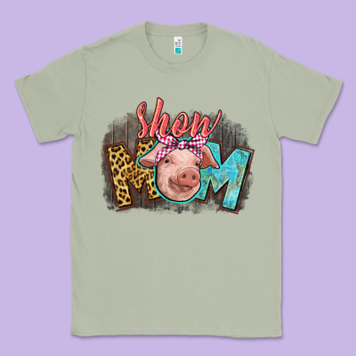 Show Mom Pig Classic Tee Designed By Cowgirlartshop