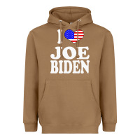 Toasted Coconut i love joe biden Heavyweight Hoodie - artisFamous