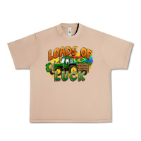 Burro Loads of luck with tractor St. Patricks Day Urban Heavy Tee - FaDigitalArtStudio