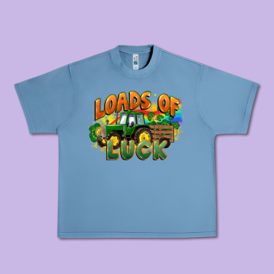Loads Of Luck With Tractor St. Patricks Day Urban Heavy Tee Designed By Fadigitalartstudio
