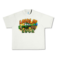 Pistachio Loads of luck with tractor St. Patricks Day Urban Heavy Tee - FaDigitalArtStudio