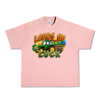 Salmon Loads of luck with tractor St. Patricks Day Urban Heavy Tee - FaDigitalArtStudio