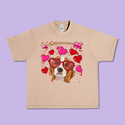 Valentines Day  Beagle Urban Heavy Tee Designed By Ranaportraitstore