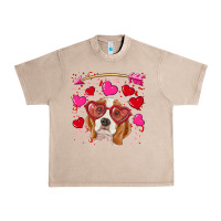 French Oak Valentines day  beagle Urban Heavy Tee - RanaPortraitStore