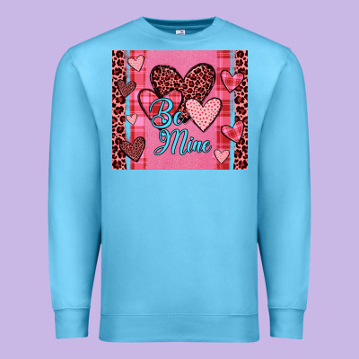 Be Mine Heart Tumbler Premium Sweatshirt Designed By Jahusdesignshop