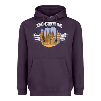 Plum Bochum city Heavyweight Hoodie - artisFamous