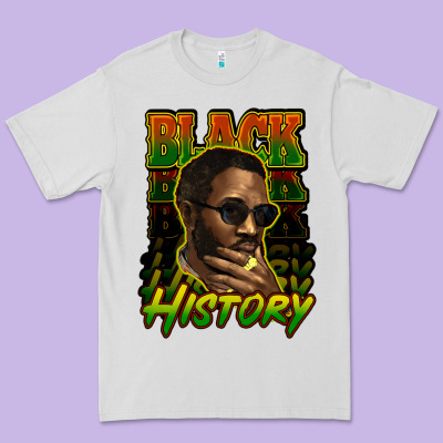 Black History Afro Man Premium Tee Designed By Howdyjamesfarm
