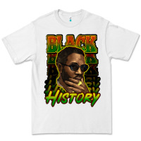 White Black history afro man Premium Tee - HowdyJamesFarm
