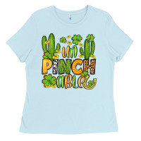 Baby Blue un pinch able  st. patrick's day Ladies Tee - OliviaCreatesArt