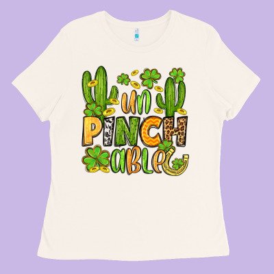 Un Pinch Able  St. Patrick's Day Ladies Tee Designed By Oliviacreatesart