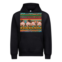 Black western serape pigs Urban Hoodie - RanaPortraitStore