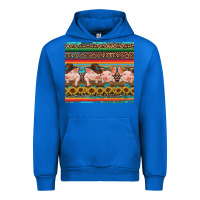 Cobalt western serape pigs Urban Hoodie - RanaPortraitStore