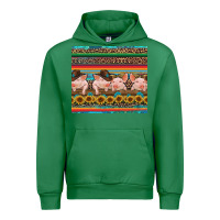 Emerald western serape pigs Urban Hoodie - RanaPortraitStore