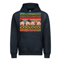 Navy western serape pigs Urban Hoodie - RanaPortraitStore