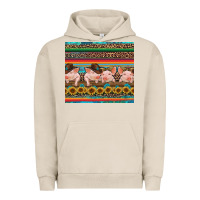 Pigment French Oak western serape pigs Urban Hoodie - RanaPortraitStore