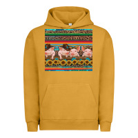 Pigment Peanut Butter western serape pigs Urban Hoodie - RanaPortraitStore