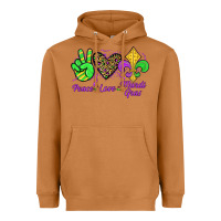 Meerkat peace love mardi gras Heavyweight Hoodie - JahusDesignShop