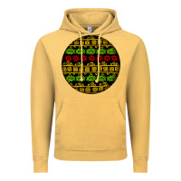 Vintage Mustard african masks round earrings Vintage Hoodie - BundleAndBundleShop
