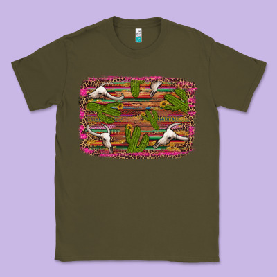 Cinco De Mayo Bullskull And Cactus Classic Tee Designed By Artiststas